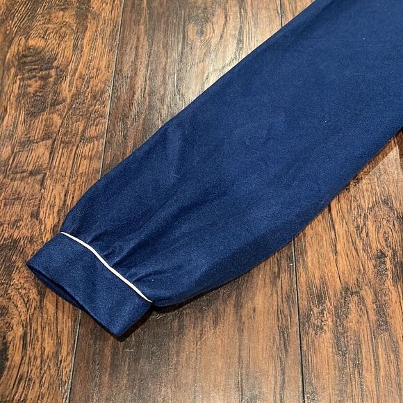 Rare VTG 1986 Wolverine  Velour Robe Size XL Navy Blue Long Zip Front new Sample - Picture 6 of 9